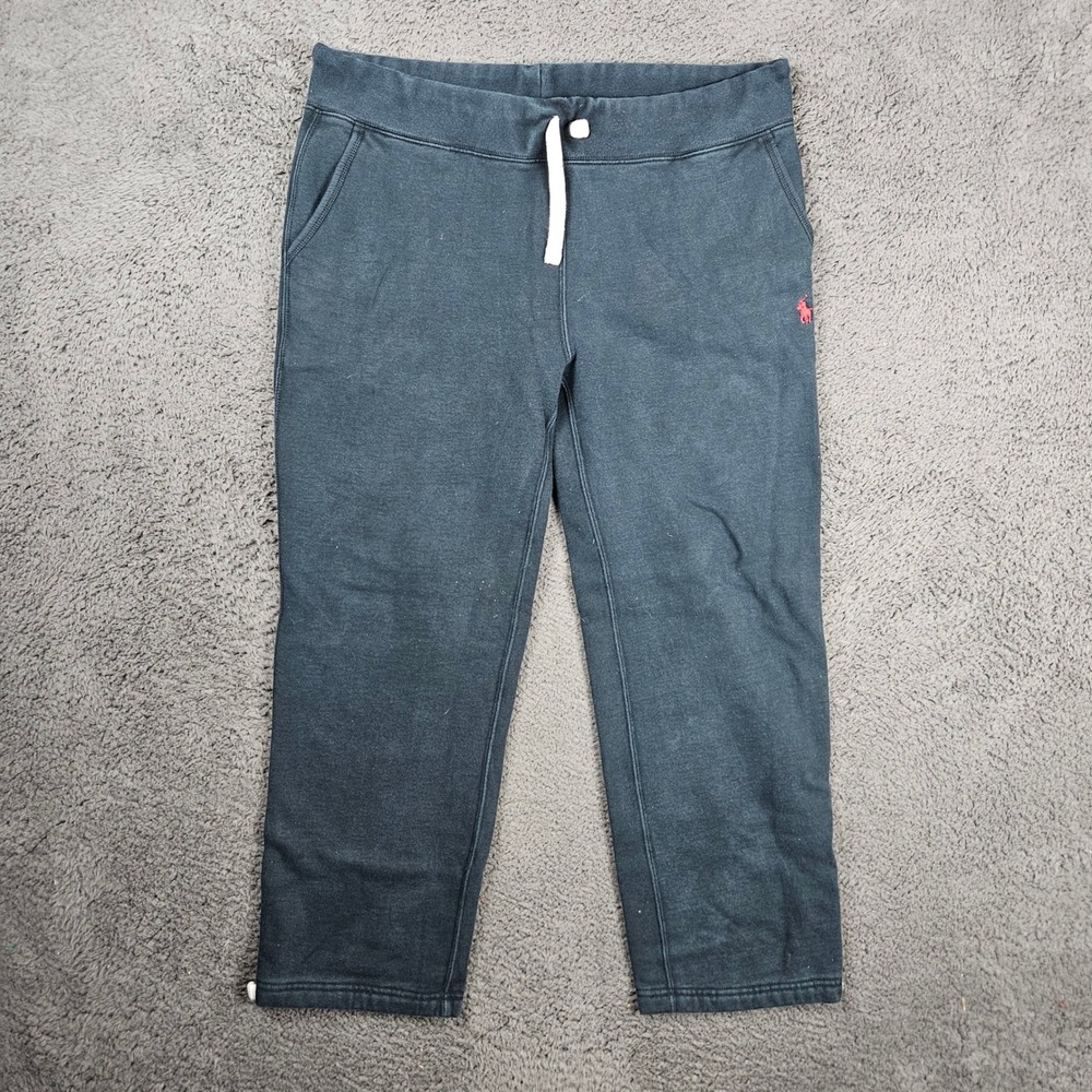 Polo Ralph Lauren Mens Navy Blue Fleece‎ Sweatpants Red Pony Logo Size L
